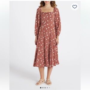 GUC DIZZY LIZZY Long Sleeve Midi Dress Red Medium from Stitch Fix